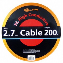 Cable doble aislado 200 m. 2,7 mm.