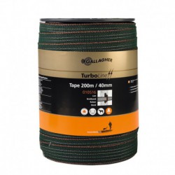 Cinta turbo verde 200 m 4 cm.