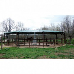 Andador Weme modelo Exclusive de 15 m para 4 caballos