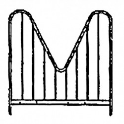 Reja en "V" para puertas box