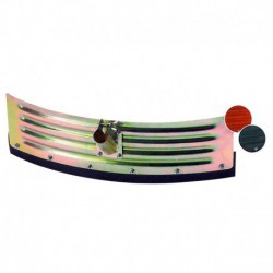 Rasqueta semicircular metálica 75 cm sin palo