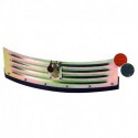 Rasqueta semicircular metálica 75 cm sin palo