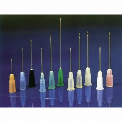 Aguja desechable cono amarillo 20G 0,9 x 25 (100 ud)