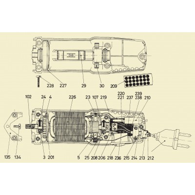 Despiece motor Super Profi, Power Clip, Super 3000