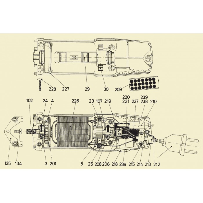 Despiece motor Super Profi, Power Clip, Super 3000