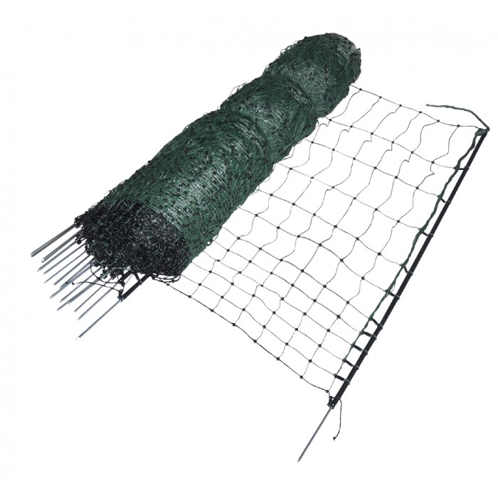 Malla electrificable para gallinas 112 cm. alto y 50 m.
