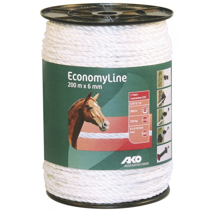 Cordón caballo 6 mm 200x6 hilos