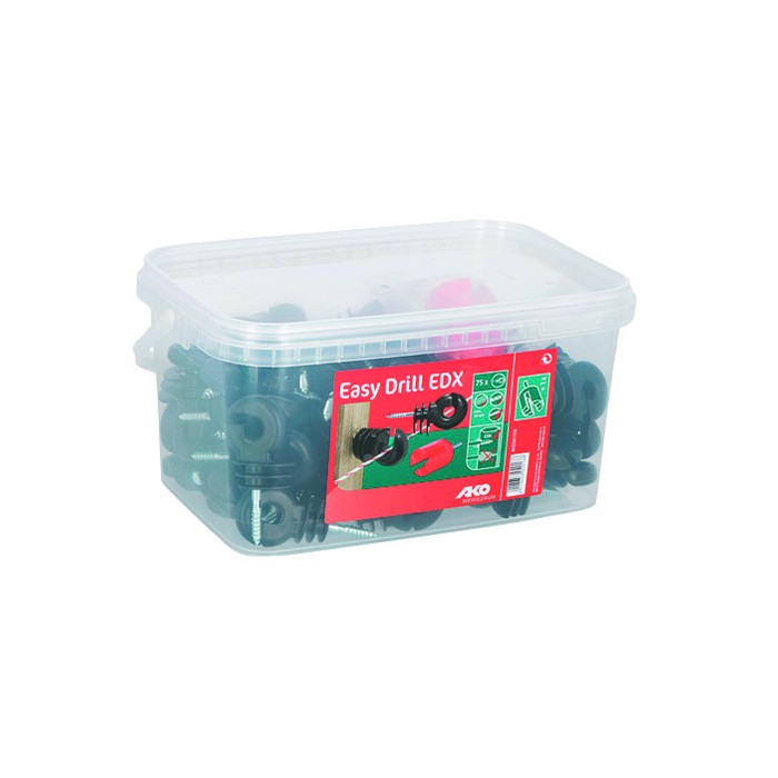 Aislador rosca madera autocortante - cubo 75 uds.