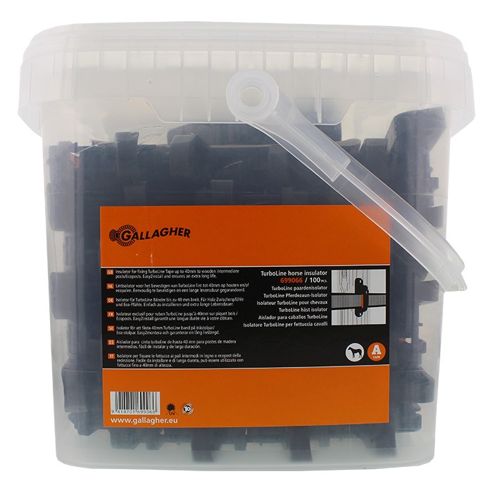 Aislador para cinta de 40 mm-cubo 100 uds.