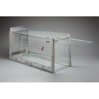 Jaula de captura plegable perros 131 x 54 x 61 cm