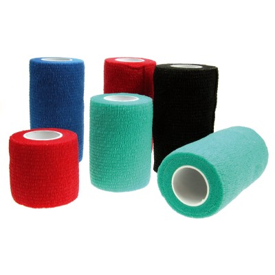 Vendas cohesivas de 10 cm. azul