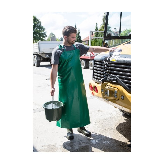 Delantal de trabajo verde