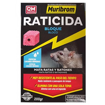Raticida-ratonicida en bloque