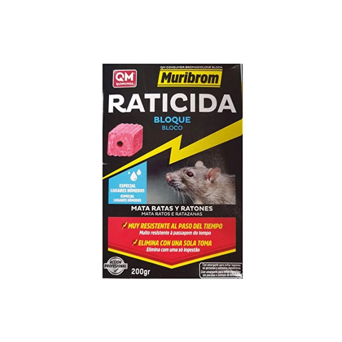 Raticida-ratonicida en bloque
