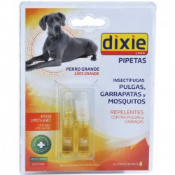 Pipetas antiparasitarias insectífugas Dixie perros y gatos (2 ud)