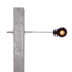 Aislador separador de 20 cm poste de hierro - 10 UD.